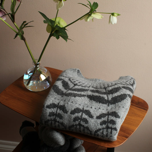 polina pullover yarn kit