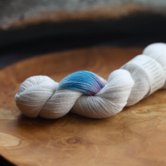 indigo cochineal laceweight second